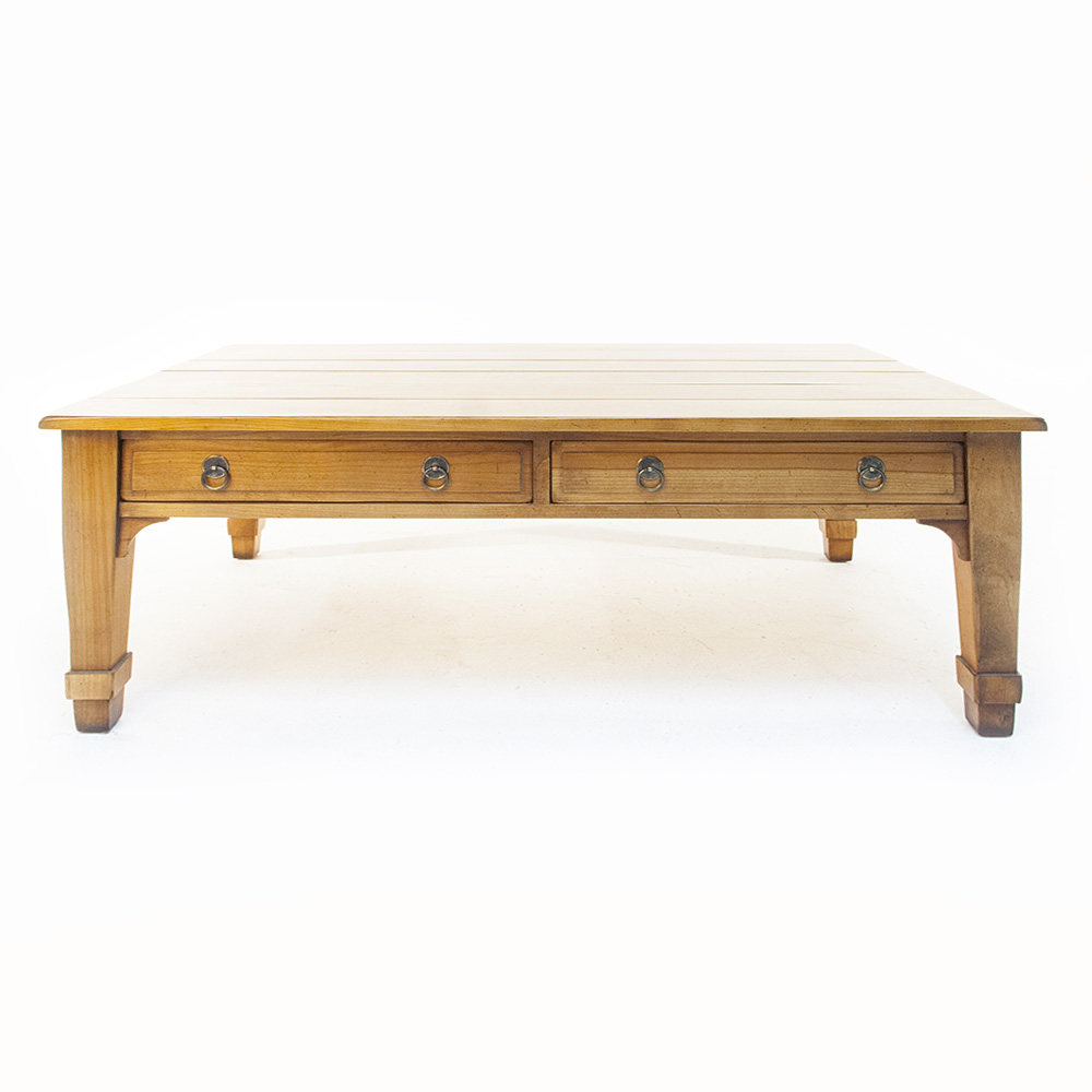 Charles Barr Solid Cherry Coffee Table with Drawers Kings